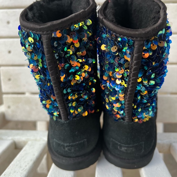 Ugg classic sequin boots. Mini stellar multi color. - Picture 3 of 8